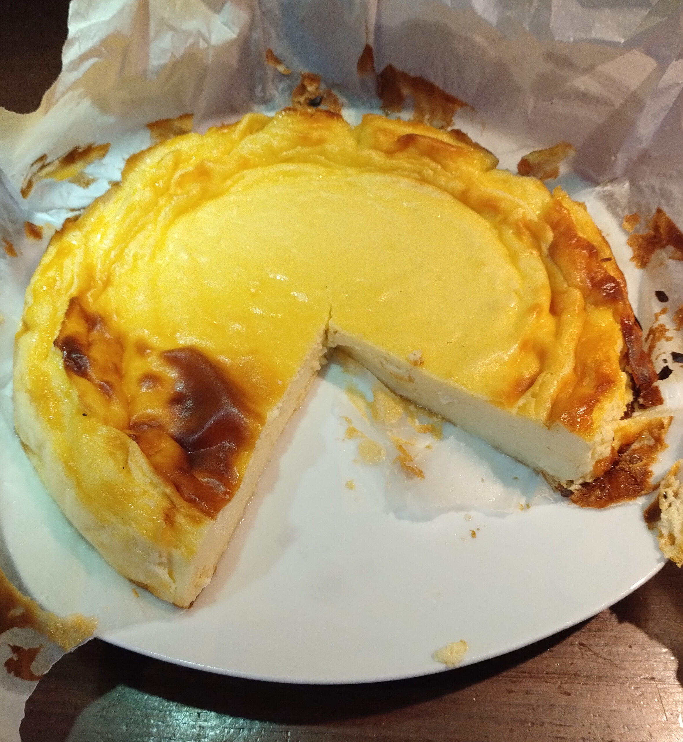 Tarta de queso azul